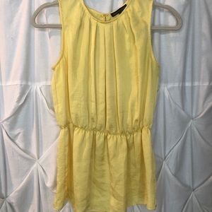 Yellow Peplum Tank